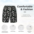 thumbnail image 5 of Balery Daisies Flowers Mens Swim Trunks Swim Shorts for Men Quick Dry Inseam Beach Shorts with Compression Liner Pocket-Medium, 5 of 9