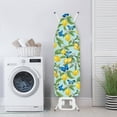 thumbnail image 4 of KUIFORTI Blue Butterfly Ironing Board Cover Standard Size 15"x54",Butterflies Lemon Ironing Board Pad and Cover Polyester Fabric Soft Iron Board Covers with Elastic Edge and Hook and Loop Fasteners, 4 of 6