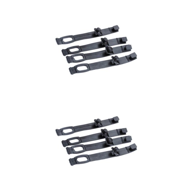 Correas de goma Scienceny 4 unids/set para faro de motocicleta negro