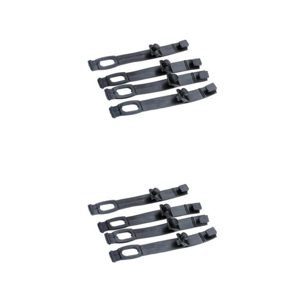 Correas de goma Scienceny 4 unids/set para faro de motocicleta negro
