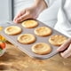 thumbnail image 5 of Pieza Molde Caja Panqueques Molde Alegre No Escamas Antiadherente, Molde Panqueques, Molde de Repostería, para hornear, panqueques, donuts, 6 piezas, diseño portátil, metal resistente, para, 5 of 8