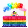 thumbnail image 1 of Faldón de mesa Besutolife Rainbow Unicorn 427 cm x 76 cm, 1 of 7
