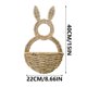 thumbnail image 4 of Cesta colgante de pared con diseño de conejito de Pascua - Decoración abierta sin forro para ramos, dulces y flores de Pascua - Para uso en interiores o exteriores cubiertos para una decoración, 4 of 9