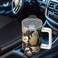 thumbnail image 5 of Halloween 40oz Pumpkin Travel Coffee Tumbler with Handle and Straw Lid – Gift Insulated Mug for Hot Cold, 5 of 5