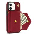thumbnail image 5 of Nalacover Case for iPhone 11, Crossbody Wallet Case with Card Slots Holder, PU Leather Lanyard Shoulder Strap Purse Cover with Kickstand Shockproof Case for iPhone 11, Red, 5 of 7