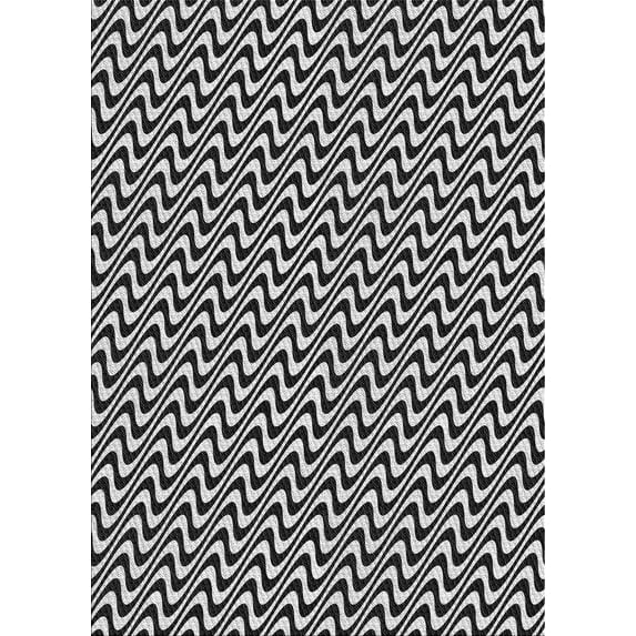 Ahgly Company Machine Washable Indoor Rectangle Transitional Light Gray Area Rugs, 8' x 10'