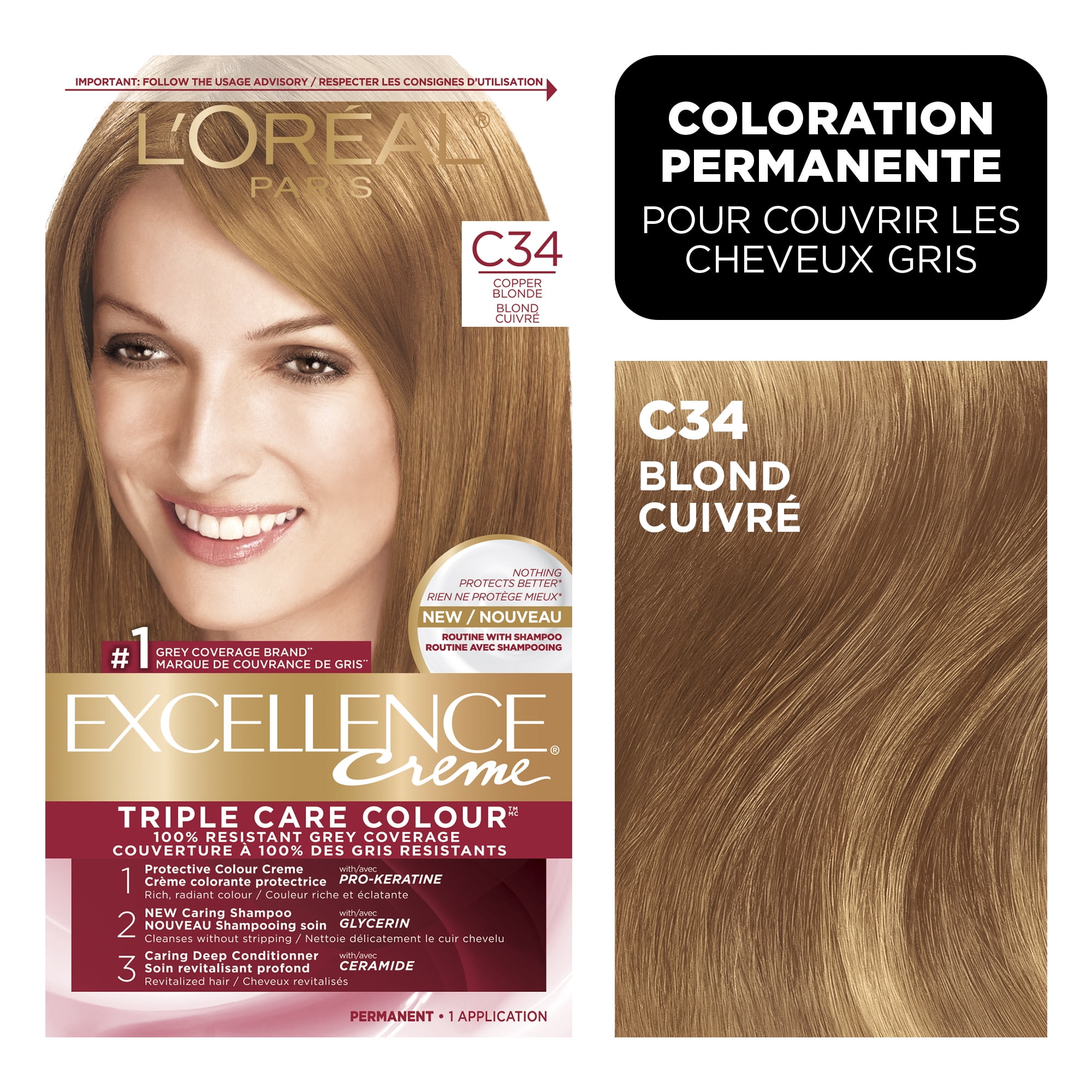 L'Oréal Paris Permanent Hair Colour Excellence Crème, 1 EA, 1 Application