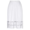 thumbnail image 5 of White Juniors Lace Rayon Casual Skirt for Women Loose Fit Sexy Warm Plain Midi Knee Length Fall Winter Skirts 2025 Soft Comfy Clothes Country Concert Y2K L, 5 of 7