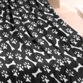 thumbnail image 3 of Black Dog Paw Footprint Bone Blanket,Comfortable Soft Flannel Throw Blanket,All Season,Warm Lightweight Blankets for Sofa Bed Couch Living Room Chair,30"x40"(80x100cm), 3 of 4