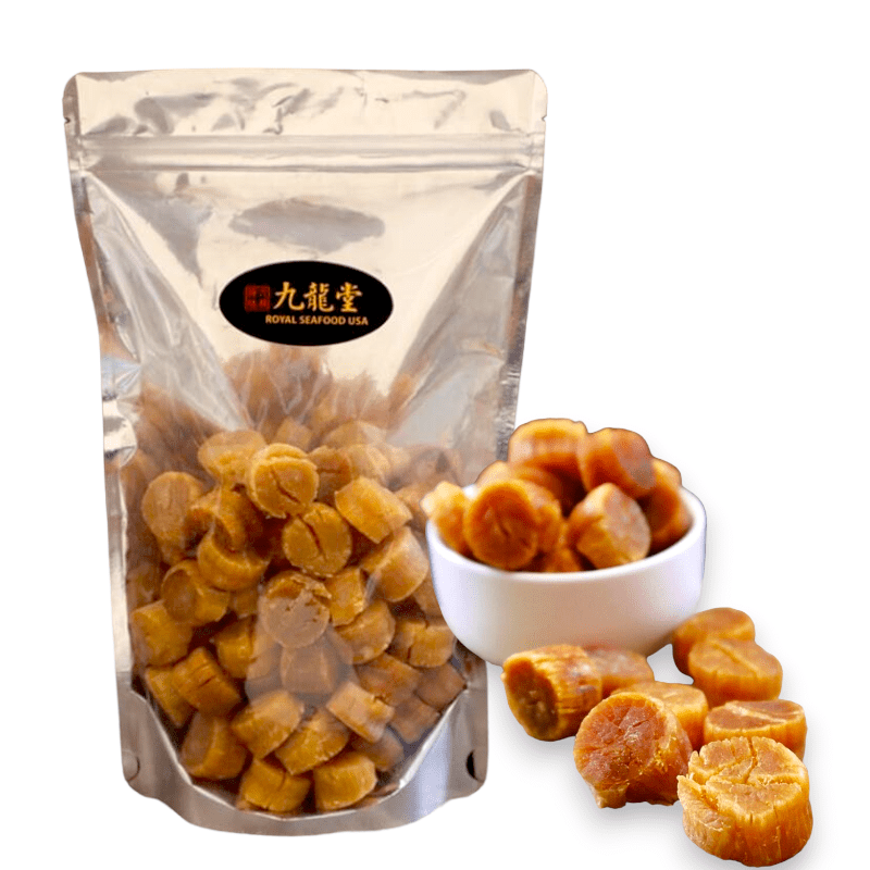 Royal Seafood USA Premium Hokkaido Dried Scallops (Large size), 1lb