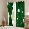 thumbnail image 3 of Homewish Golf Sport Game Black Out Curtains,Golf Club Curtains Pack of 2 (42x63 Each),Green White Brown Bedroom Curtains For Boys Kids,Luxury Bedroom Decor, 3 of 6