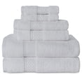 thumbnail image 1 of Gogreen Juego de Toallas de Baño de 6 Piezas, 2 Toallas de Baño, 2 Toallas de Mano y 2 Toallitas, Toallas 100% Algodón Muy Absorbentes para Baño, Gimnasio, Hotel (Gris Claro), 1 of 7