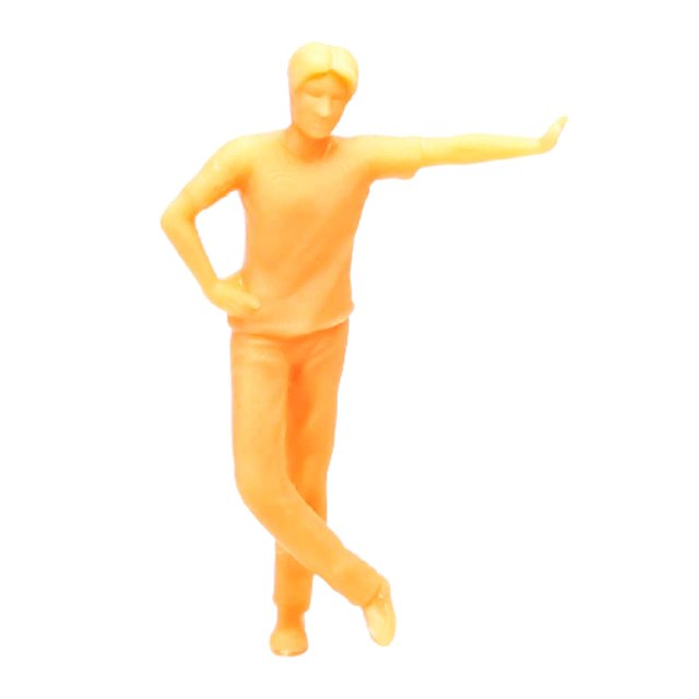 KLKCMS 1/64 Figures Diorama Figures Unpainted Figures Tiny People Model for Model Train C