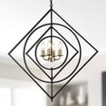 thumbnail image 2 of Oaks Aura 4-Light DIY Shape Chandelier Geometric Adjustable Height Pendant Light, 2 of 11