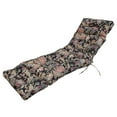 thumbnail image 2 of Topchances Outdoor Chaise Lounge Chair Cushion 70.87"L x 19.69"W Water Resistant Chaise Cushion with Ties for Outdoor Furniture, Pool Lounge Chair Cushions, Black Patterns, 2 of 10