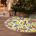 thumbnail image 5 of Xecao Hippopotamus Pattern Christmas Tree Skirt Round Xmas Tree Mat Base Cover for Holiday Home Decorations-30", 5 of 6