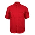 thumbnail image 4 of Pro Celebrity Men's Pro Fishing Outdoor Button-Down Shirt (Scarlet 4XL), 4 of 4