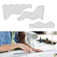 thumbnail image 4 of yuksok Acrylic Patchwork Quilting Template Ruler Multifunctional Wave Quilter Ruler for S, 4 of 9