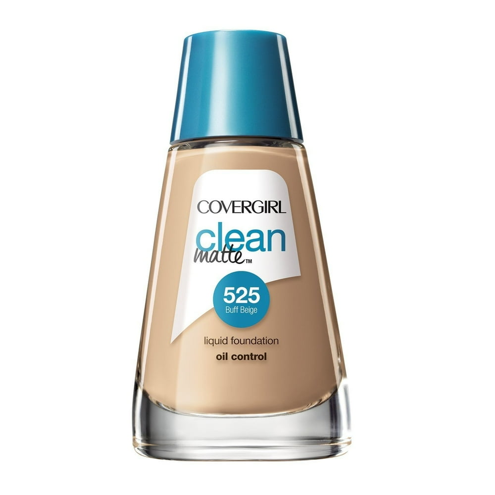 COVERGIRL Clean Matte Liquid Foundation Buff Beige 525, 1 oz Walmart