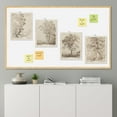 thumbnail image 3 of PixonSign Adhesive Canvas Poster Retro Wall Art, Sketch Antique Tree Vintage Landscape Prints, Set of 4 Nature Wilderness Paintings, Minimalism Wall Décor for Home Decor - 12"x16", 3 of 5