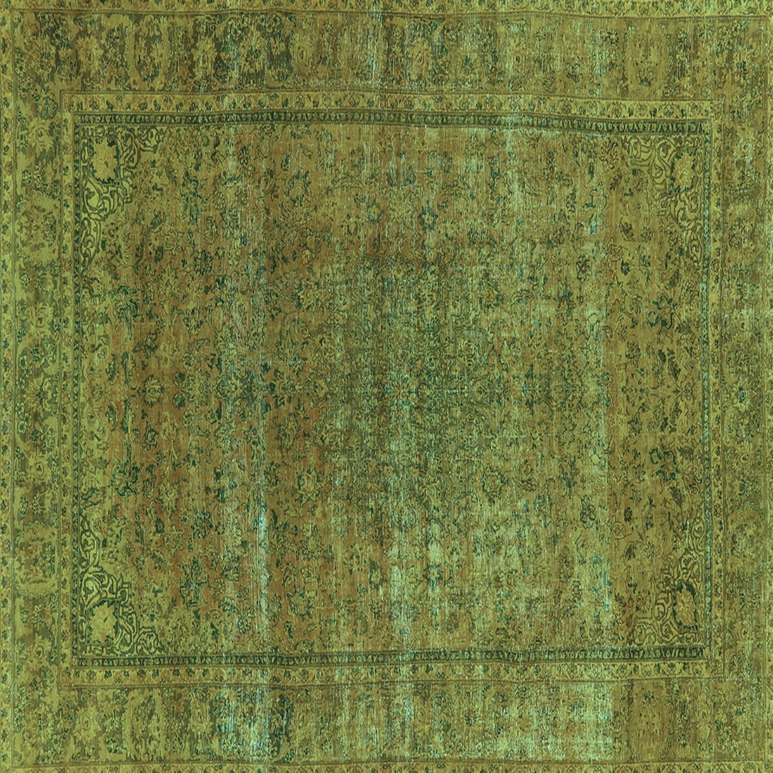 Ahgly Company Indoor Square Oriental Light Blue Industrial Area Rugs, 8 ...