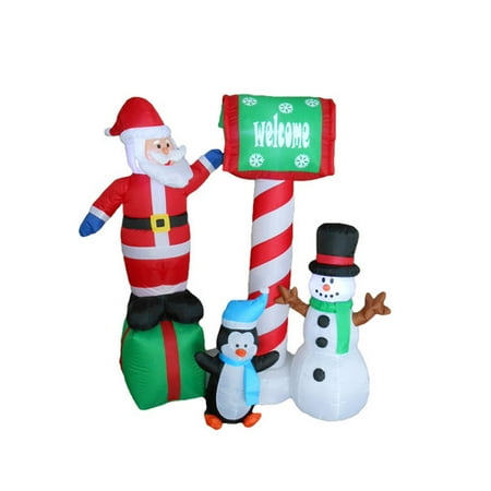 BZB Goods Santa, Penguin and Snowman Christmas Decoration