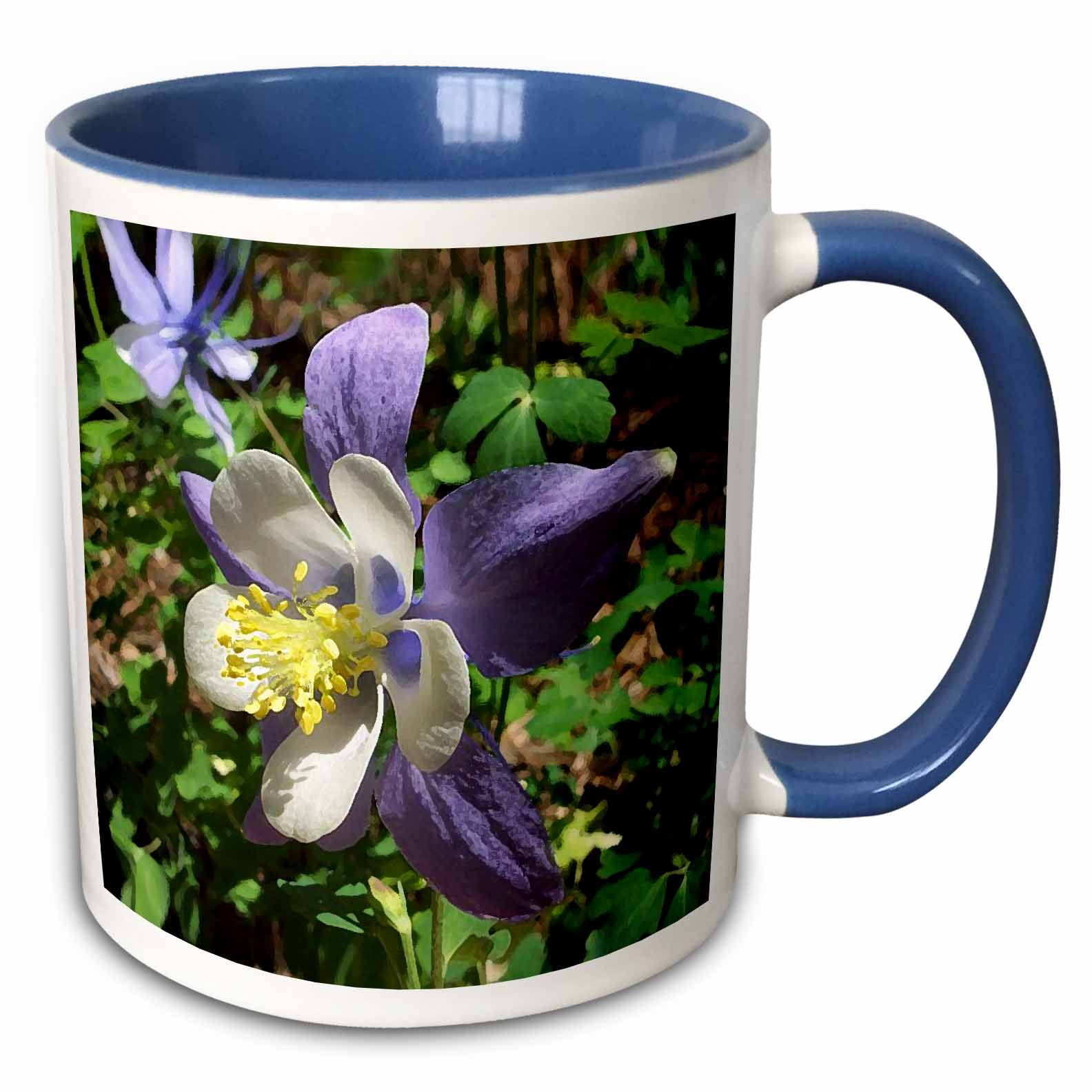 11-Ounce 3dRose Columbine Flower Ceramic Mug 11-Ounce 3dRose Columbine Flower Ceramic Mug