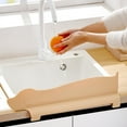 thumbnail image 1 of Home and Kitchen Qwtwty Silicone Sink Guard, Water-Stop Guard for Kitchen, Strong Suction Sink Guard Behind Faucet, Kitchen Sink Backsplash Guard, 1 of 7