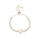 thumbnail image 1 of Pulsera de circón con corazón de amor oso de fresa de oro rosa a la moda pulsera pequeña y sencilla para mujer, 1 of 3