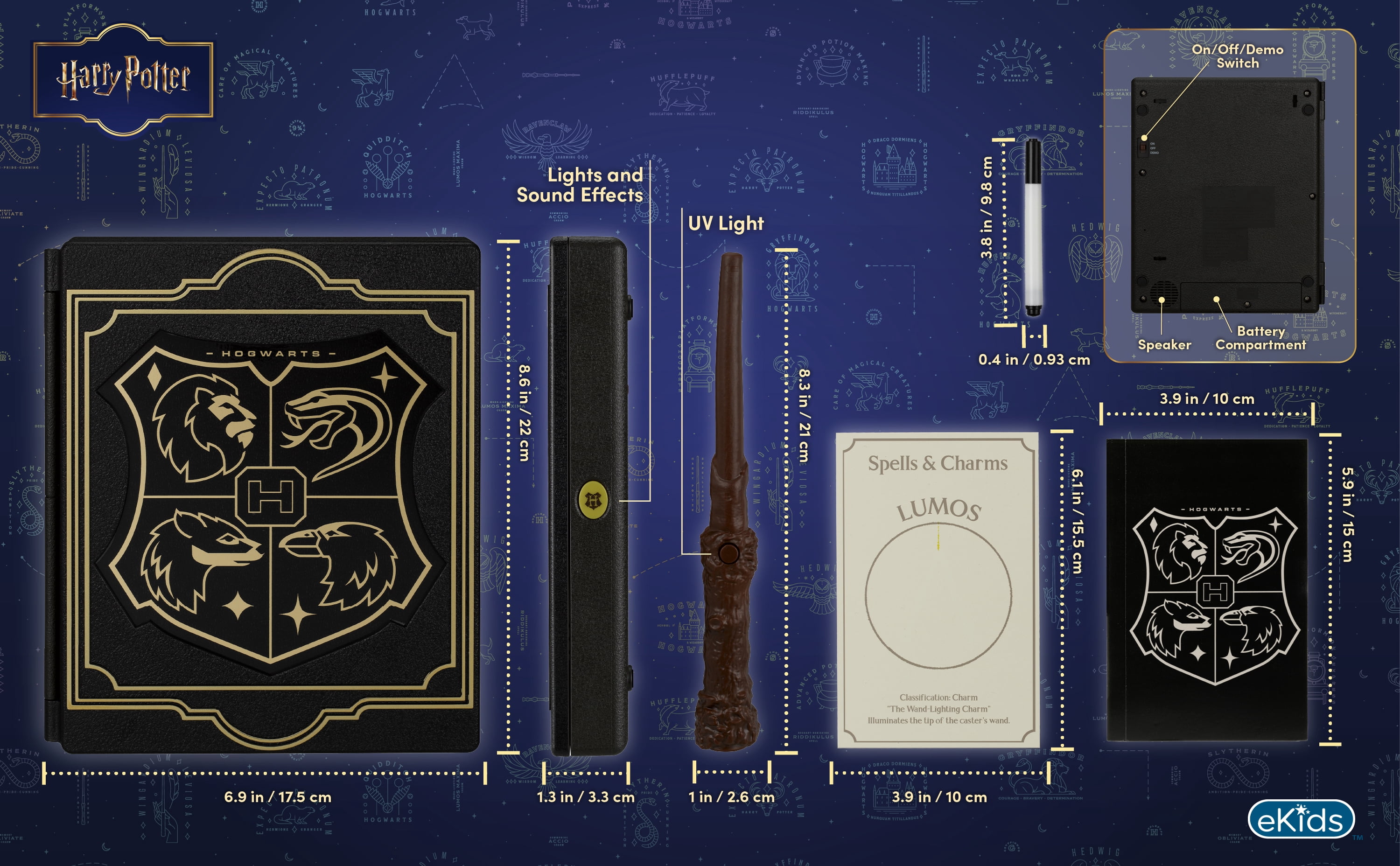 Harry Potter, Digital Learning System Journal with Spell Cards - Lights and Sound Effects, Children Ages 5+