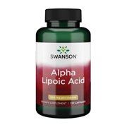 Angle View: Swanson Alpha Lipoic Acid Health Supplement 300 mg 120 Capsules