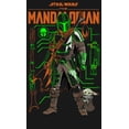 thumbnail image 2 of Girl's Star Wars: The Mandalorian Duo Schematics  Graphic Tee Black Small, 2 of 4