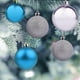 thumbnail image 5 of 24 bolas de Navidad exquisitas y reutilizables decoración de árboles de Navidad de alto brillo bola colgante decoración del hogar 8cm, 5 of 5