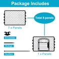 thumbnail image 5 of Vibrant Life 8-Panel Plastic Playpen for Dogs, Black 24", 5 of 9