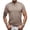 Khaki_005, variant on Domuza Men's Stretchy Short Sleeve Henley T-Shirt Casual Cotton 3 Buttons Notch Neck Tee Shirts Royal Blue M