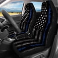 thumbnail image 3 of Pzuqiu Thin Blue Line Flag Car Seat Covers Full Set Breathable, for SUV Seats Sedan Seats Van Seats Suitable for Cars most Cars, 3 of 10
