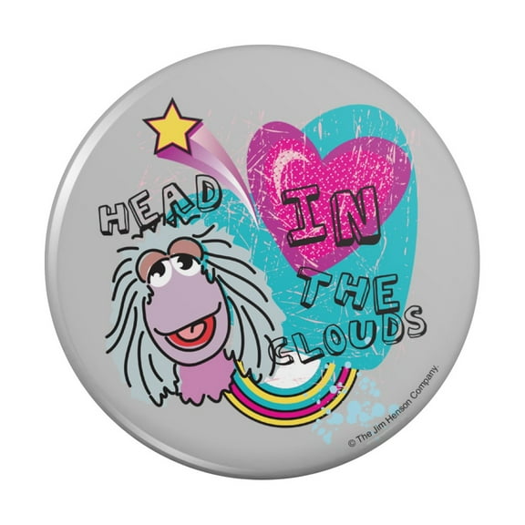 Head in the Clouds Fraggle Rock Mokey Kitchen Refrigerator Locker Button Magnet