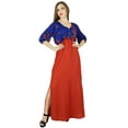 thumbnail image 6 of Bimba Women Empire Waist Long Maxi Dress 3/4 Sleeve Classy Summer Holiday Gown, 6 of 7