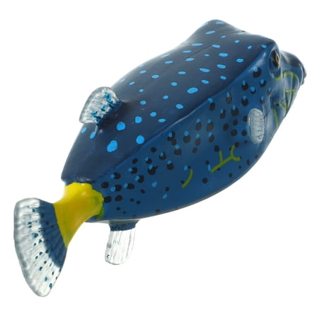 HEANUJJ Simulation Fish Figurine Ocean Creatures Toys Blue Plastic 1Set
