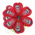 thumbnail image 2 of Halloween Skull Pattern Windmill String Cloth Windmill Rope Whirligig Wheels Garden Camping Halloween Party Decoration (red), 2 of 2