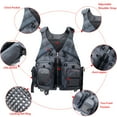 thumbnail image 2 of Obcursco Adjustable Size Fly Fishing Vest Pack with Breathable Mesh, Trout Fishing Gear, for Outdoors Stream Fishing(Grey), 2 of 7
