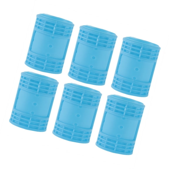 Vocoste 6pcs Convenient Heatless Voluminous Hair Rollers for Women 2.64"x1.73" Blue
