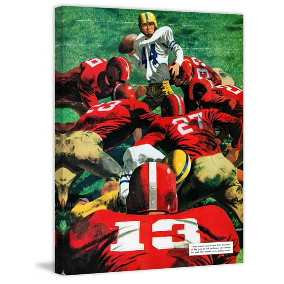 Marmont Hill Touchdown Play by Fred Ludekens Painting Print on Canvas