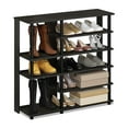 thumbnail image 3 of Furinno Turn-N-Tube Multipurpose Shoe Rack Organizer, Espresso Black, 3 of 4