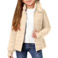 thumbnail image 2 of Abrigo de invierno cálido con capucha para niños, chaqueta ligera y gruesa acolchada de algodón, abrigo para niños, 2 of 9
