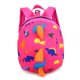 thumbnail image 1 of Linda mini mochila con estampado de dinosaurios para niños pequeños, mochila preescolar con correa de arnés de seguridad (rosa) Rojo Verde, 1 of 5