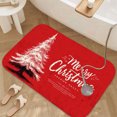 thumbnail image 5 of 1pc Merry Christmas Poster Absorbent Non-Slip Bathroom Thickened Flannel Rug Decor,Soft,Quick Drying,Suitable For Indoor/outdoor Use,Bathrooms,Bedrooms,Kitchens,Terrace,Laundry Rooms,16"x24", 5 of 9