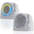 thumbnail image 1 of Altavoces Rock alimentados por energía solar uuffoo, paquete de 2, resistentes al agua, 1 of 7