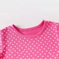 thumbnail image 6 of Girls' Cotton Dress Toddlers Kids Short Sleeve Jersey Dress with Prints Cute Casual Tshirts Sundress (6 Years, Pink 02), 6 of 6
