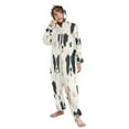 thumbnail image 5 of Soft Big Kids Onesie Pajamas Cozy Loose-Fit Jumpsuits for kids with Pockets for Christmas Lounge & Play Dog Head and Paw Prints, 5 of 8